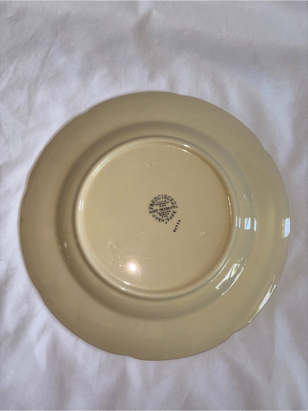 Franciscan Apple Dinner Plates Set of 3 Vintage 10.5” Hand Painted USA - Picture 7 of 7
